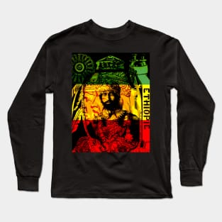 Rasta Haile Selassie Natural Mystic Lion of Judah Long Sleeve T-Shirt